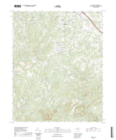 United States Geological Survey Glenola, NC (2022, 24000-Scale) digital map