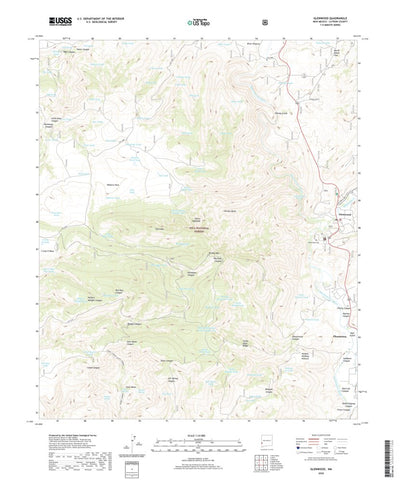 United States Geological Survey Glenwood, NM (2020, 24000-Scale) digital map
