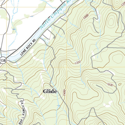 United States Geological Survey Glide, OR (2020, 24000-Scale) digital map