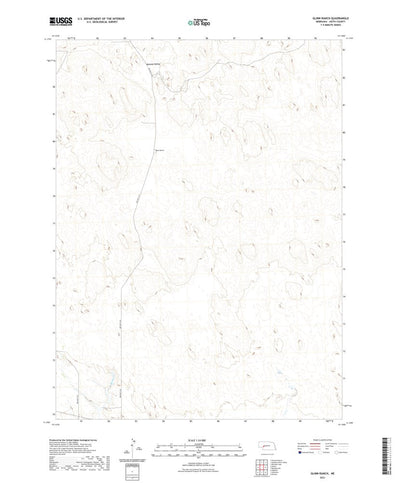 United States Geological Survey Glinn Ranch, NE (2021, 24000-Scale) digital map