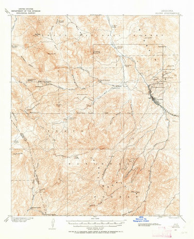 United States Geological Survey Globe, AZ (1901, 62500-Scale) digital map