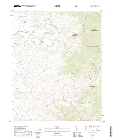 United States Geological Survey Globe, CA (2021, 24000-Scale) digital map