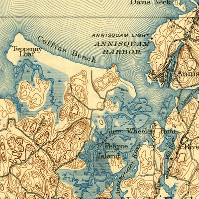 United States Geological Survey Gloucester, MA (1893, 62500-Scale) digital map