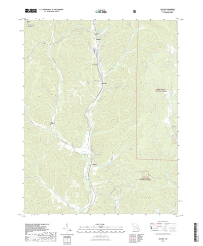 United States Geological Survey Glover, MO (2021, 24000-Scale) digital map