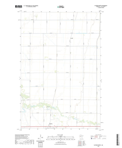 United States Geological Survey Glyndon North, MN (2022, 24000-Scale) digital map