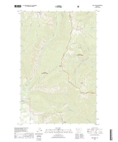 United States Geological Survey Goat Peak, MT (2020, 24000-Scale) digital map