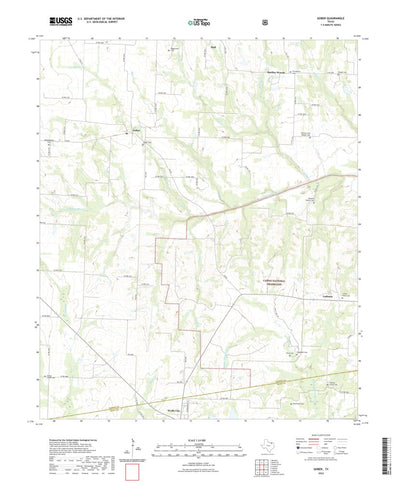 United States Geological Survey Gober, TX (2022, 24000-Scale) digital map
