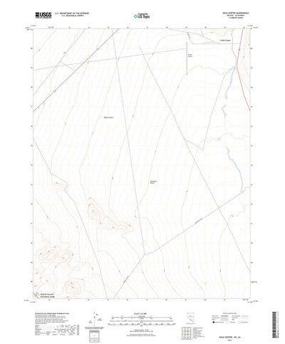 United States Geological Survey Gold Center, NV (2021, 24000-Scale) digital map