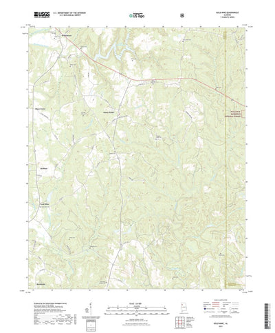 United States Geological Survey Gold Mine, AL (2021, 24000-Scale) digital map