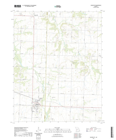 United States Geological Survey Golden City, MO (2021, 24000-Scale) digital map