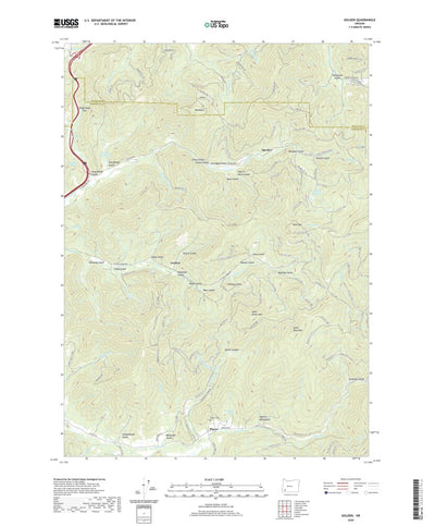United States Geological Survey Golden, OR (2020, 24000-Scale) digital map