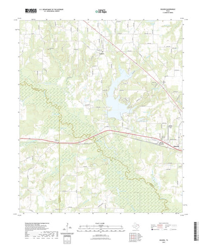 United States Geological Survey Golden, TX (2022, 24000-Scale) digital map