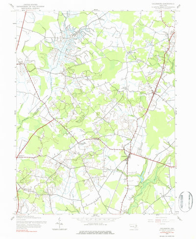 United States Geological Survey Goldsboro, MD (1944, 24000-Scale) digital map