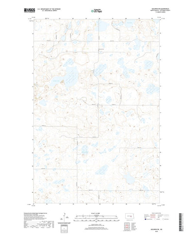United States Geological Survey Goldwin SW, ND (2020, 24000-Scale) digital map