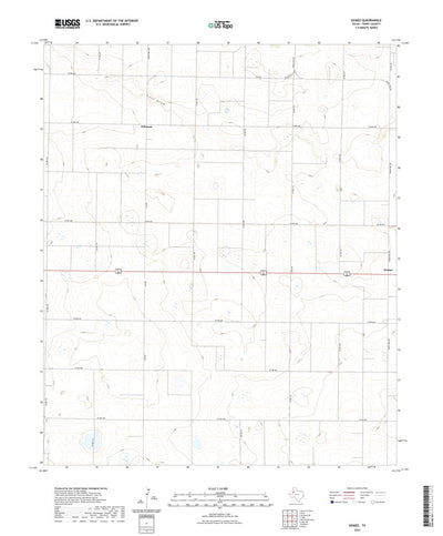 United States Geological Survey Gomez, TX (2022, 24000-Scale) digital map