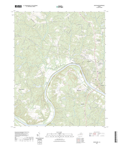 United States Geological Survey Goochland, VA (2022, 24000-Scale) digital map