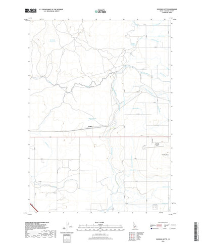 United States Geological Survey Gooding Butte, ID (2020, 24000-Scale) digital map