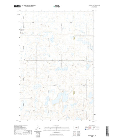United States Geological Survey Goodrich East, ND (2020, 24000-Scale) digital map