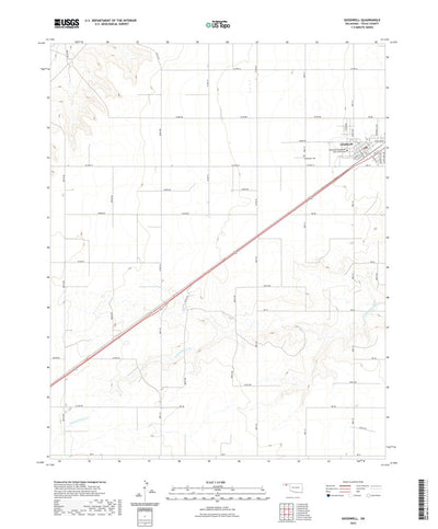 United States Geological Survey Goodwell, OK (2022, 24000-Scale) digital map