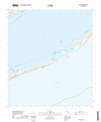 United States Geological Survey Goose Island, FL (2021, 24000-Scale) digital map