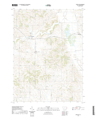 United States Geological Survey Goose Lake, IA (2022, 24000-Scale) digital map