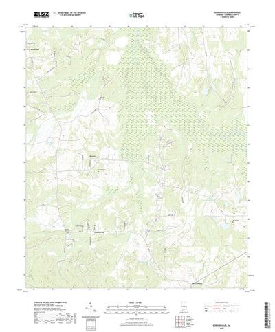 United States Geological Survey Gordonsville, AL (2020, 24000-Scale) digital map