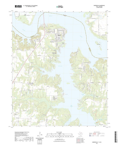 United States Geological Survey Gordonville, TX (2022, 24000-Scale) digital map