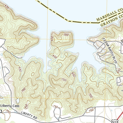 United States Geological Survey Gordonville, TX (2022, 24000-Scale) digital map