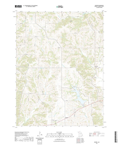 United States Geological Survey Goshen, MO (2021, 24000-Scale) digital map