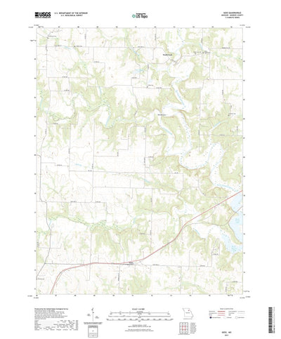 United States Geological Survey Goss, MO (2021, 24000-Scale) digital map
