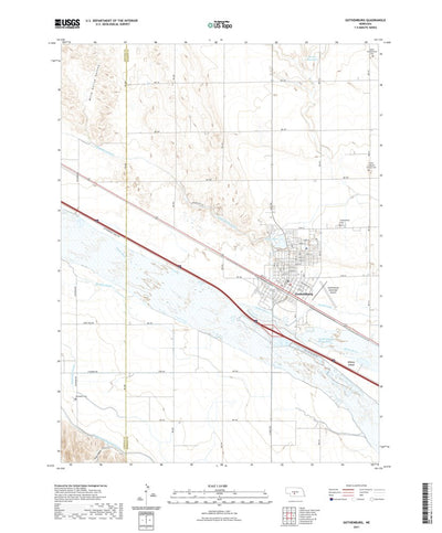 United States Geological Survey Gothenburg, NE (2021, 24000-Scale) digital map