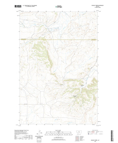 United States Geological Survey Gougley Creek, MT (2020, 24000-Scale) digital map