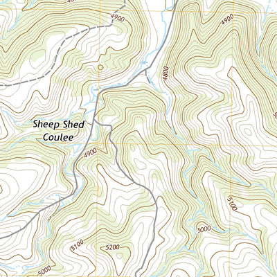 United States Geological Survey Gougley Creek, MT (2020, 24000-Scale) digital map