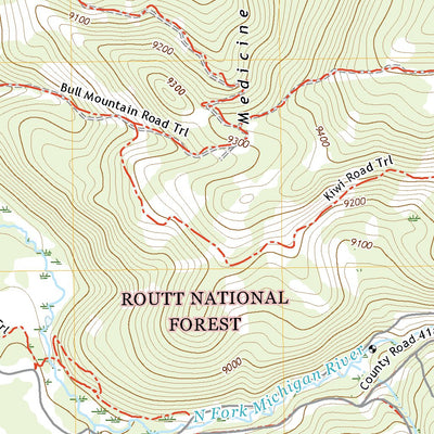 United States Geological Survey Gould, CO (2022, 24000-Scale) digital map