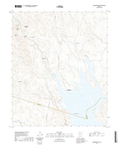 United States Geological Survey Governors Peak, AZ (2021, 24000-Scale) digital map