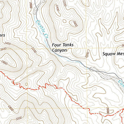 United States Geological Survey Governors Peak, AZ (2021, 24000-Scale) digital map