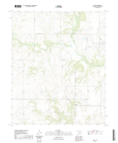 United States Geological Survey Grady, OK (2022, 24000-Scale) digital map