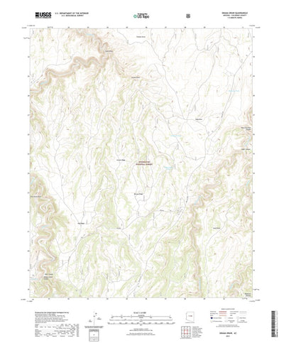 United States Geological Survey Grama Draw, AZ (2021, 24000-Scale) digital map
