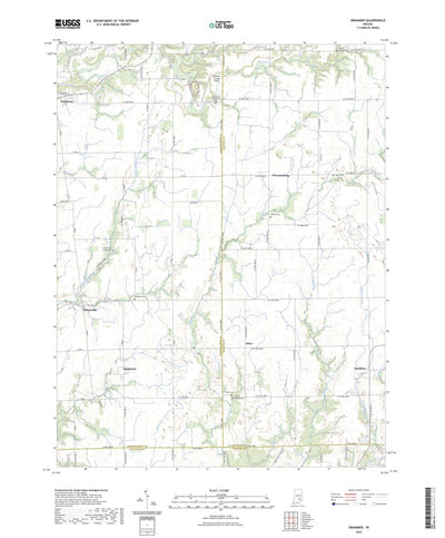United States Geological Survey Grammer, IN (2022, 24000-Scale) digital map