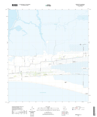 United States Geological Survey Grand Bayou, LA (2020, 24000-Scale) digital map