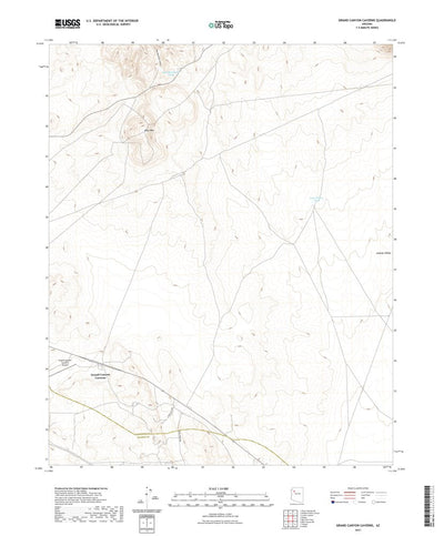 United States Geological Survey Grand Canyon Caverns, AZ (2021, 24000-Scale) digital map