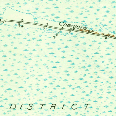 United States Geological Survey Grand Chenier, LA (1935, 31680-Scale) digital map