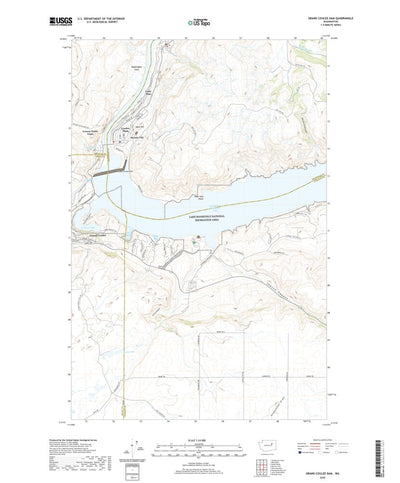 United States Geological Survey Grand Coulee Dam, WA (2020, 24000-Scale) digital map