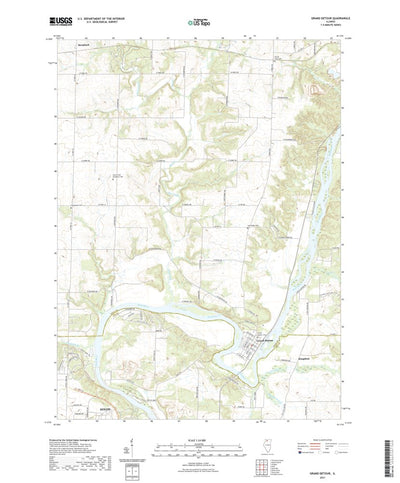 United States Geological Survey Grand Detour, IL (2021, 24000-Scale) digital map