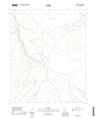 United States Geological Survey Grand Falls, AZ (2021, 24000-Scale) digital map