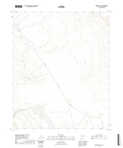 United States Geological Survey Grand Falls NE, AZ (2021, 24000-Scale) digital map