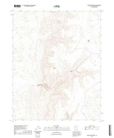 United States Geological Survey Grand Gulch Bench, AZ (2021, 24000-Scale) digital map