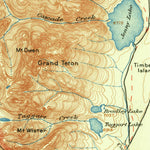 United States Geological Survey Grand Teton, WY (1899, 125000-Scale) digital map