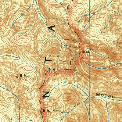 United States Geological Survey Grand Teton, WY (1899, 125000-Scale) digital map