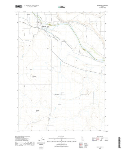 United States Geological Survey Grand View, ID (2020, 24000-Scale) digital map